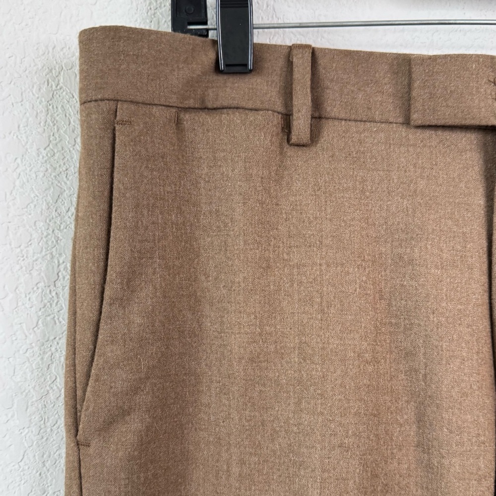 Briglia 1949 Slim Fit Virgin Wool Men’s Pants Cuffed Hem 36x32 Neutral Preppy - Picture 2 of 8